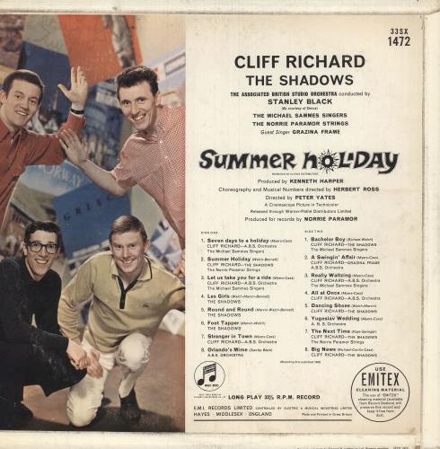 Cliff Richard Summer Holiday - 1st - VG vinyl LP album (LP record) UK RICLPSU744752