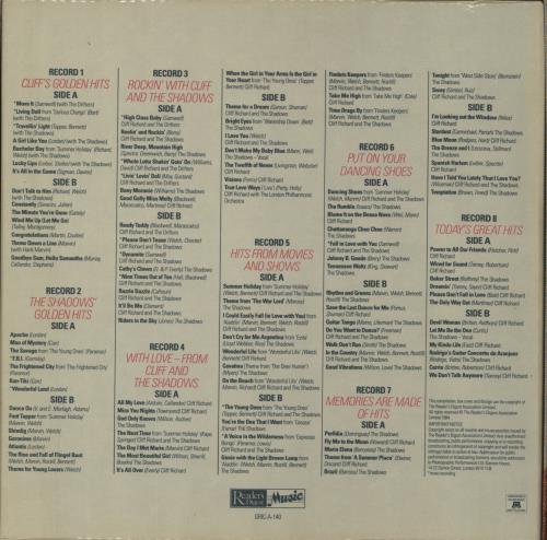 Cliff Richard The Best Of... - Ex box set UK RICBXTH444544