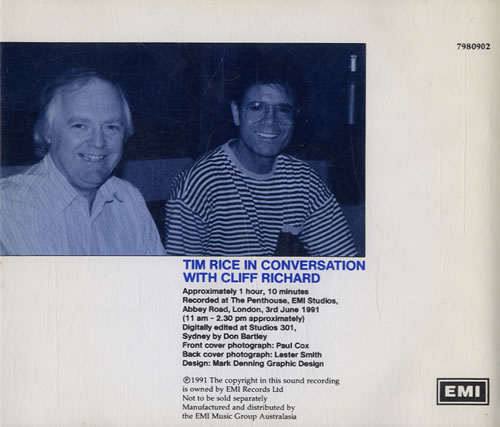 Cliff Richard The Interview CD album (CDLP) Australian RICCDTH547552