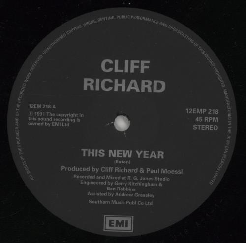 Cliff Richard This New Year 12" vinyl single (12 inch record / Maxi-single) UK RIC12TH863081