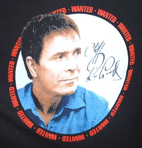Cliff Richard Wanted Tour 2002 t-shirt UK RICTSWA312512