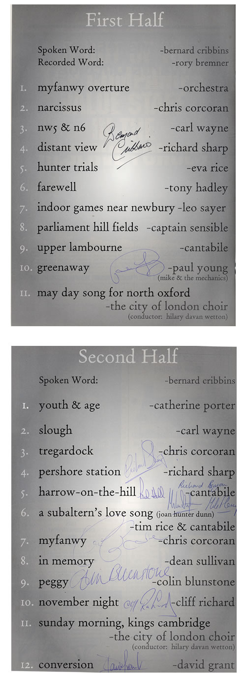 Cliff Richard Words & Music - Autographed media press kit UK RICKIWO565892