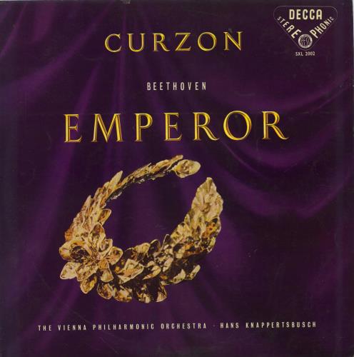 Clifford Curzon Beethoven: Concerto No. 5 in E Flat Major For Piano And Orchestra, Opus 73 ("Emperor") - 2nd - EX vinyl LP album (LP record) UK H9ILPBE772259