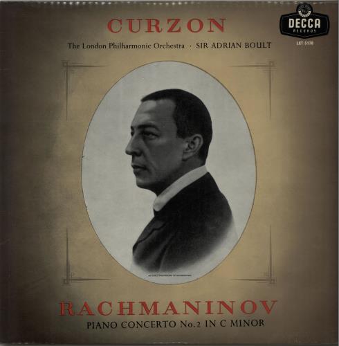 Clifford Curzon Rachmaninov: Concerto No. 2 In C Minor For Piano And Orchestra vinyl LP album (LP record) UK H9ILPRA643678