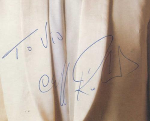 cliff richard dressed   occasion autographed uk promo display
