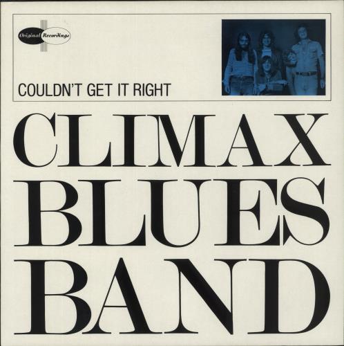 Climax Blues Band Couldn't Get It Right vinyl LP album (LP record) UK CMXLPCO887192