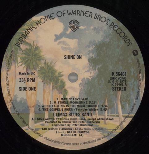 Climax Blues Band Shine On vinyl LP album (LP record) UK CMXLPSH98815