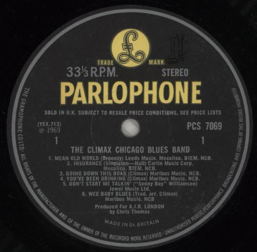Climax Blues Band The Climax Chicago Blues Band - 1st - VG vinyl LP album (LP record) UK CMXLPTH871543