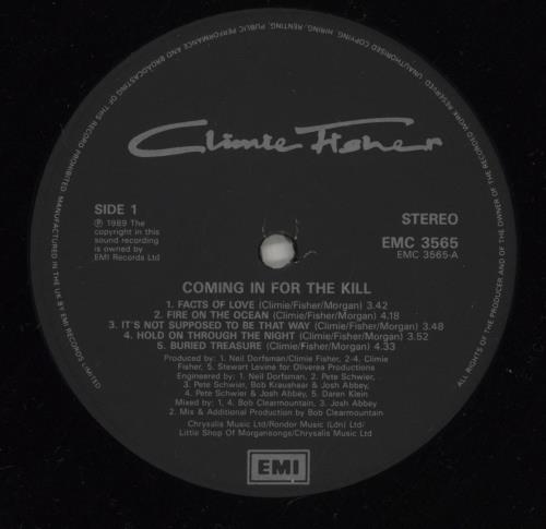 Climie Fisher Coming In For The Kill vinyl LP album (LP record) UK CLILPCO616154