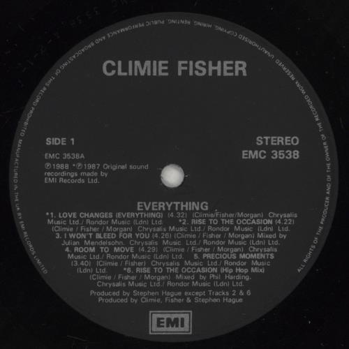 Climie Fisher Everything - Hype Stickered vinyl LP album (LP record) UK CLILPEV659036