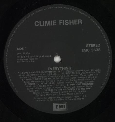 Climie Fisher Everything vinyl LP album (LP record) UK CLILPEV479132