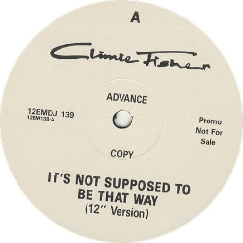 Climie Fisher It's Not Supposed To Be That Way 12" vinyl single (12 inch record / Maxi-single) UK CLI12IT178204