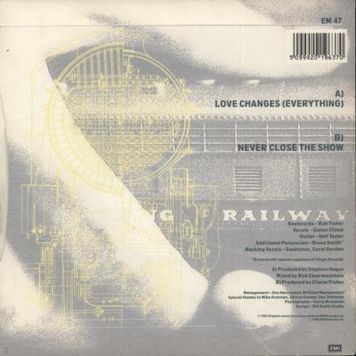 Climie Fisher Love Changes (Everything) 7" vinyl single (7 inch record / 45) UK CLI07LO150607