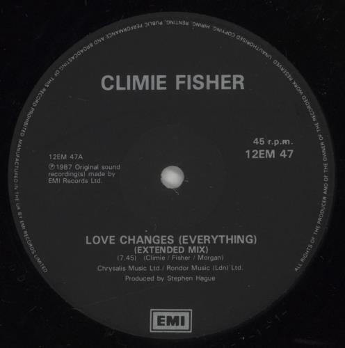 Climie Fisher Love Changes Everything 12" vinyl single (12 inch record / Maxi-single) UK CLI12LO65959