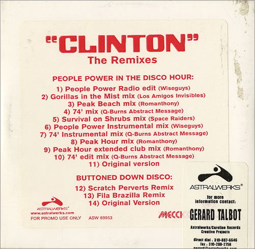 Clinton The Remixes CD album (CDLP) US C.LCDTH479769