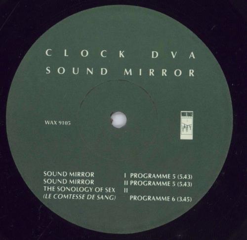Clock DVA Sound Mirror 12" vinyl single (12 inch record / Maxi-single) US DVA12SO254203