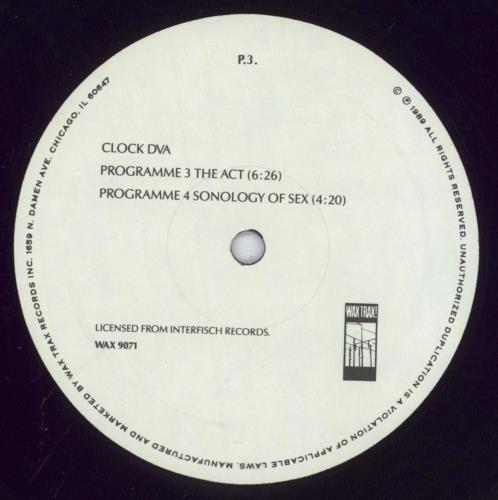 Clock DVA The Act 12" vinyl single (12 inch record / Maxi-single) US DVA12TH254204