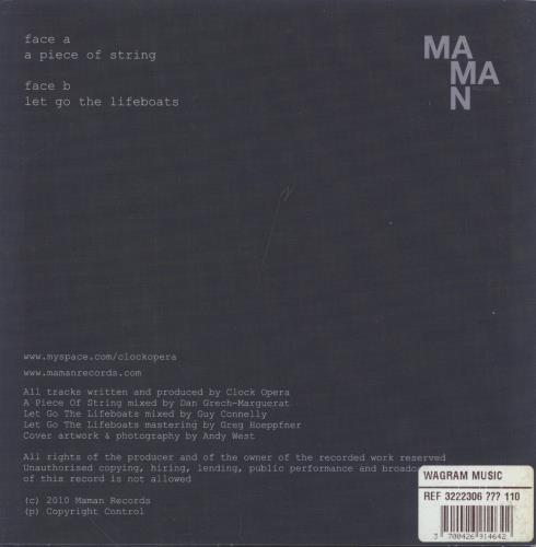 Clock Opera A Piece Of String 7" vinyl single (7 inch record / 45) French I-O07AP806796