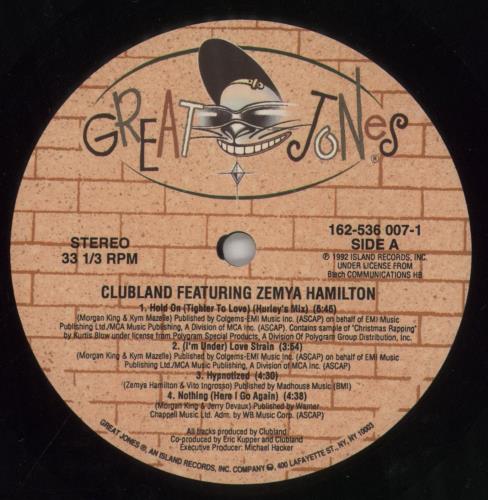 Clubland Clubland Featuring Zemya Hamilton vinyl LP album (LP record) US I63LPCL859996