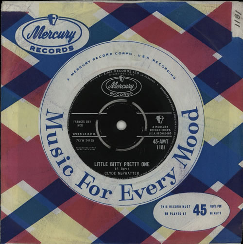 Clyde McPhatter Little Bitty Pretty One 7" vinyl single (7 inch record / 45) UK 8CM07LI572052