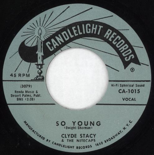 Clyde Stacy So Young 7" vinyl single (7 inch record / 45) US 0X007SO737355
