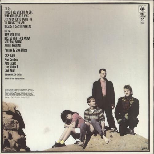 Cock Robin Cock Robin - hype sticker vinyl LP album (LP record) Dutch CCKLPCO707243