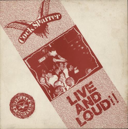 Cock Sparrer Live And Loud!! - VG vinyl LP album (LP record) UK I3CLPLI735574