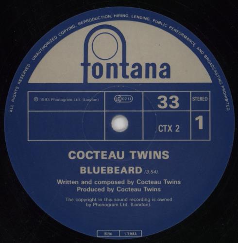 Cocteau Twins Bluebeard 12" vinyl single (12 inch record / Maxi-single) UK COC12BL41431