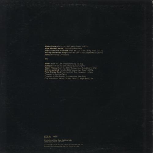 Cocteau Twins Sampler vinyl LP album (LP record) US COCLPSA04488