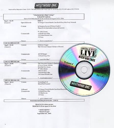 Coheed And Cambria Absolutely Live High Voltage CD album (CDLP) US CB9CDAB306492