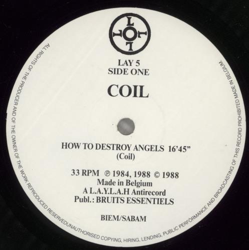 Coil How To Destroy Angels vinyl LP album (LP record) Belgian COILPHO349692