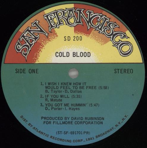 Cold Blood Cold Blood - VG vinyl LP album (LP record) US BO7LPCO765638