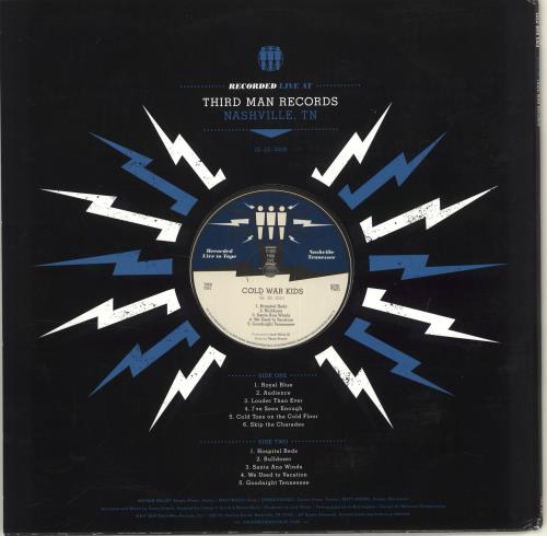 Cold War Kids Live At Third Man Records vinyl LP album (LP record) UK CWDLPLI706271