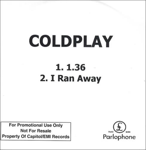 Coldplay 1.36 (One.Thirty-Six) CD-R acetate UK DPYCRON250715