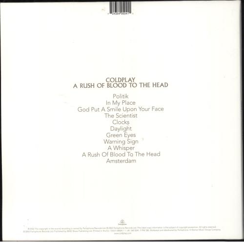 Coldplay A Rush Of Blood To The Head - EX vinyl LP album (LP record) UK DPYLPAR797293