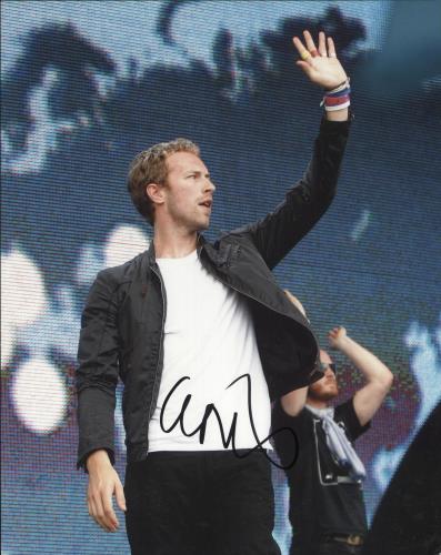 Coldplay Autographed Photo photograph UK DPYPHAU721600