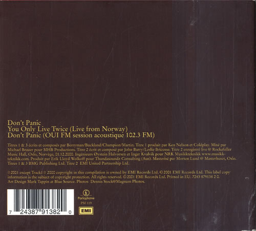 Coldplay Don't Panic CD single (CD5 / 5") French DPYC5DO244933