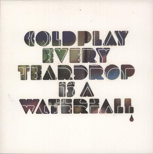 Coldplay Every Teardrop Is A Waterfall - Blue Vinyl 7" vinyl single (7 inch record / 45) US DPY07EV865542