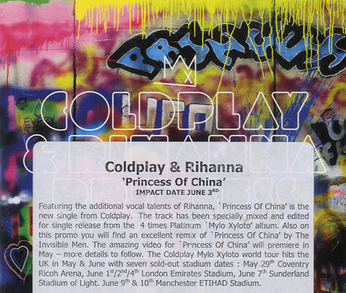 Coldplay Princess Of China CD single (CD5 / 5") UK DPYC5PR566302