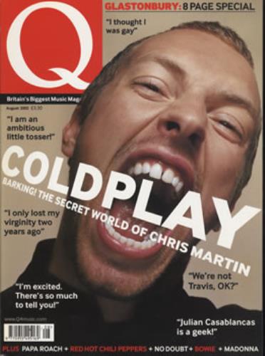 Coldplay Q - August 2002 magazine UK DPYMAQA377283
