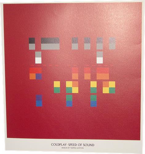 Coldplay Speed Of Sound Lithograph artwork UK DPYARSP421341