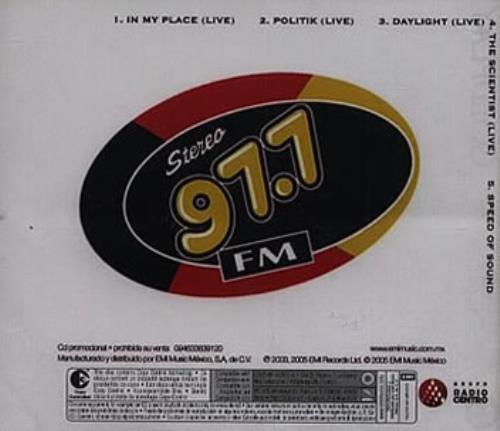 Coldplay Stereo 97.7 Sampler CD single (CD5 / 5") Mexican DPYC5ST335058