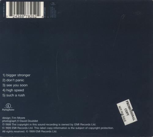 Coldplay The Blue Room EP - Promo stickered CD single (CD5 / 5") UK DPYC5TH813275