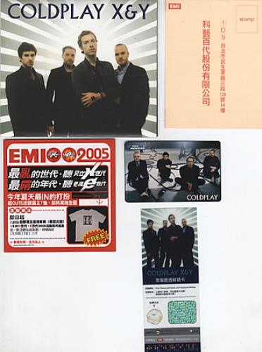 Coldplay X&Y CD album (CDLP) Taiwanese DPYCDXY328245