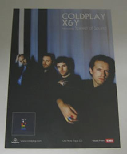 Coldplay X & Y Featuring Speed Of Sound poster Taiwanese DPYPOXY357963