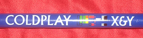 Coldplay X & Y Pencils memorabilia UK DPYMMXY346266