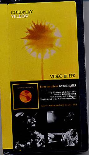 Coldplay Yellow video (VHS or PAL or NTSC) US DPYVIYE194795