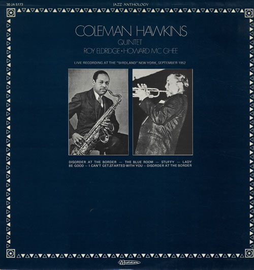 Coleman Hawkins Birdland New York vinyl LP album (LP record) French CH3LPBI556067