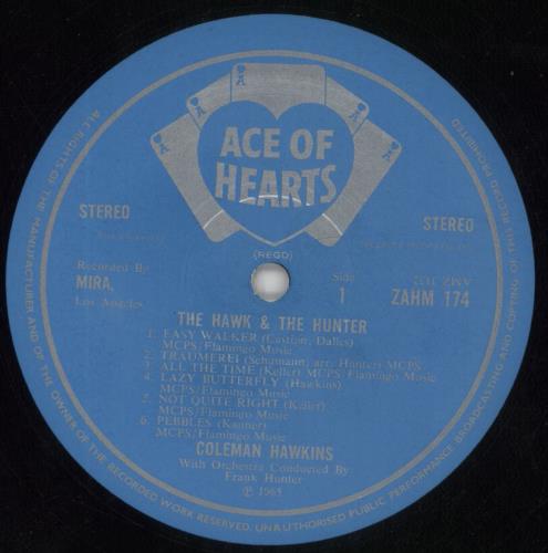 Coleman Hawkins The Hawk & The Hunter vinyl LP album (LP record) UK CH3LPTH409393
