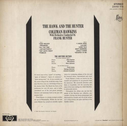 Coleman Hawkins The Hawk & The Hunter vinyl LP album (LP record) UK CH3LPTH409393